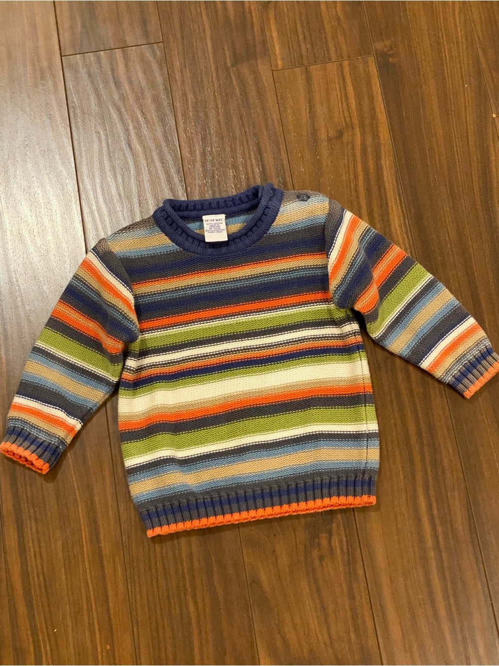 Gymboree thick striped sweater size 18-24 months Vintage 2002
